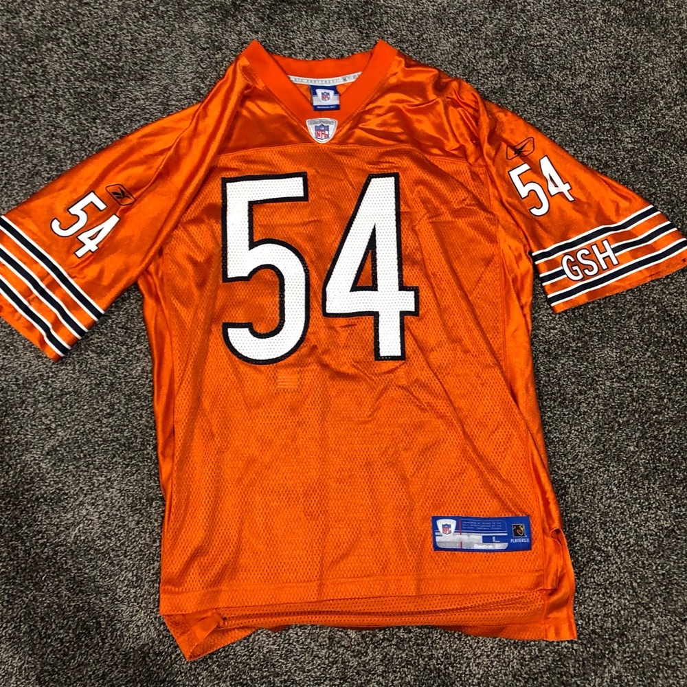 Chicago Bears Brian Urlacher Reebok Orange NFL Jerseys